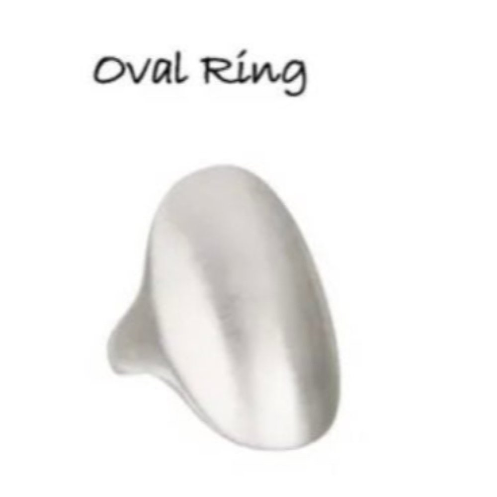 Silver oval ring-brand new